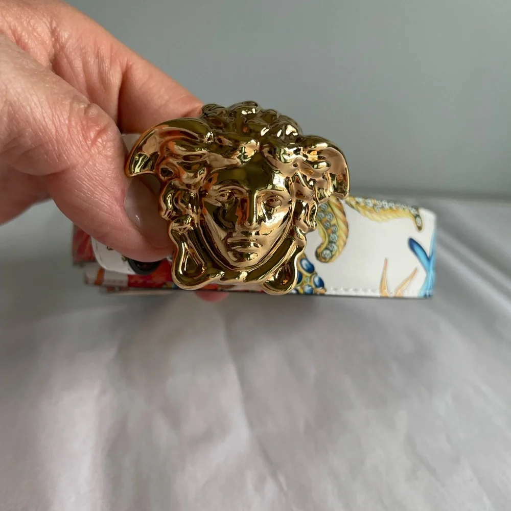 Versace TRÉSOR DE LA MER PRINT Medusa belt - Picture 2 of 8